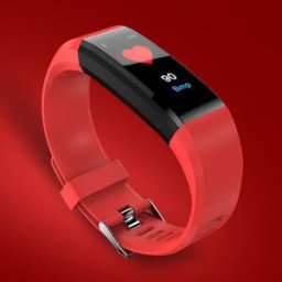 Bracelet Connecté Oled Couleur Surveillance Santé Charge Usb Bluetooth 4.0 Rouge Yonis