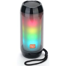 Enceinte Waterproof Bluetooth Led Autonomie 2h Radio Fm Tws Aux Mp3 Noir Yonis