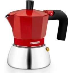 Monix M863103 Machine À Café Manuelle Cafetière À Moka 0,195 L Rouge