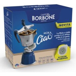CAFFÃˆ BORBONE Caffè Borbone Mokaciaoinduz Machine À Café Manuelle Cafetière À Moka Bleu, Gris