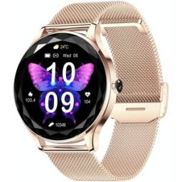 Montre Connectée Écran Couleur Bluetooth Appel Cardio Gold 25 Jours Autonomie Or Yonis