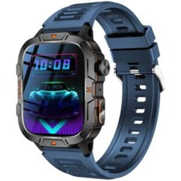 Montre Connectée 100+ Modes Sportifs Écran 1.96 Pouces Ip68 Lampe Torche Bleu Yonis