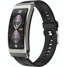 Bracelet Connecté Écran Tft 1.14' Appels Bt Suivi Santé Autonomie 60h Argent Yonis