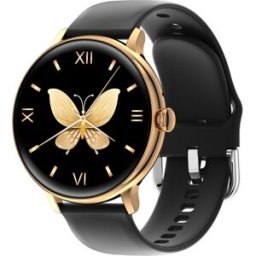 Montre Connectée Pas Cher Bluetooth 5.0, Ecran Tft 1.28', Rappel Cycle Menstruel Or Yonis