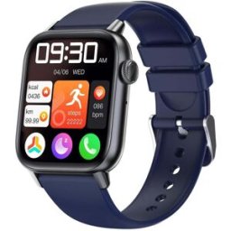 Montre Connectée Sportive Écran 1.83 Pouces Moniteur Santé Étanche Ip67 Bleu Yonis