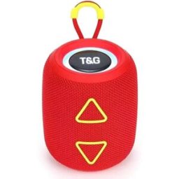 Enceinte Bluetooth Portable Tws Led Lumineuse Stéréo Subwoofer Avec Micro Intégré Rouge Yonis