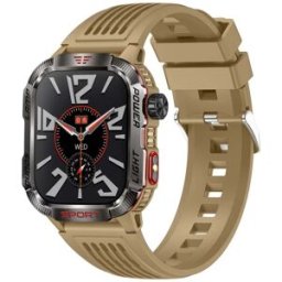 Montre Connectée Étanche Écran Ips 2.01' Détection Cardiaque Et Sommeil Jaune Yonis