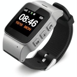 Montre Connectée Gps Senior Étanche Hd Alarme Sécurité Assistance Urgence Argent Yonis