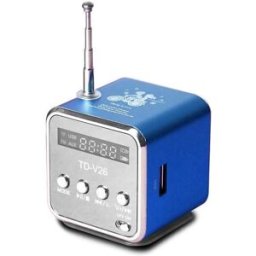 Enceinte Portable Bluetooth Fm Usb Sd Tf Mp3 Puissante Compacte Bleu Yonis