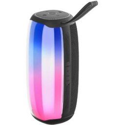 Enceinte Waterproof 10w Bluetooth 5.0 Portable Lumière Rgb Autonomie 6h Noir Yonis