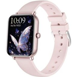 Montre Connectée Écran Couleur 1.75 Pouces Bluetooth Appels Étanche Ip68 Rose Yonis