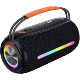 Enceinte Bluetooth Portable 20w Son Stéréo 3d Extérieur Lumineuse Led Rgb Fonction Tws Noir Yonis