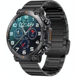 Montre Connectée Luxe: Suivi Santé Complet Musique Bluetooth Écran Ips 1.39 Noir Yonis