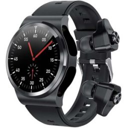 Montre Connectée Avec Écouteurs Bluetooth 1,28 Pouce Ip67 Appels Sommeil Noir Yonis