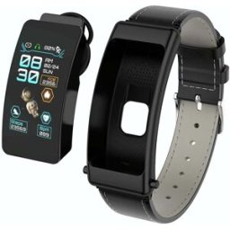Montre Connectée Ip67 Étanche Avec Écouteurs Bluetooth Et Suivi Santé Noir Yonis