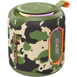 Enceinte Bluetooth Portable Pour Extérieur 30 W Ipx6 Stéréo Rgb Bleue Camouflage Yonis
