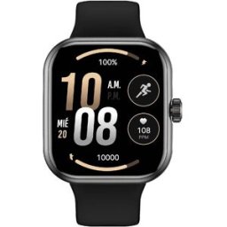 Montre Connectée Sport Écran Amoled 1.85 Pouces Gps Appels Bluetooth Noir Yonis