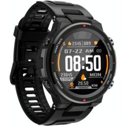 Montre Connectée Bluetooth 5.0 Étanche Ip67 Écran Tactile Suivi Sommeil Cardiaque Noir Yonis