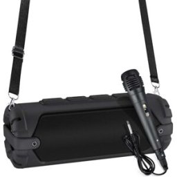 Haut-parleur Bluetooth Portable 20w Avec Micro Et Bandoulière Noir Yonis
