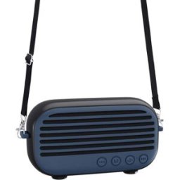 Enceinte Bluetooth Portable 10w Karaoke Avec Micro Et Sangle Haut Parleur Externe Bleu Yonis