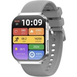 Montre Connectée Sport Écran Ips 2.2 Pouces Ecg 100+ Modes Ip67 7 Jours Gris Yonis