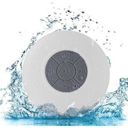 Enceinte Bluetooth Waterproof Portable Mini Subwoofer Pour Douche Avec Micro Intégré Blanc Yonis