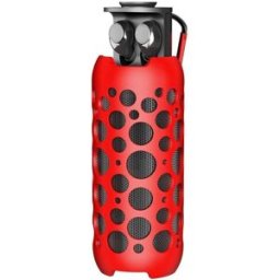 Mini Enceinte Bluetooth 2 En 1 Avec Écouteurs Sans Fil Son Immersif Et Contrôle Tactile Rouge Yonis