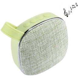 Enceinte Bluetooth Portable Design Tissu Stéréo Micro Intégré Appels Mains Libres Vert Yonis