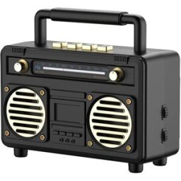 Enceinte Bluetooth Rétro Usb Radio Fm Sans Fil Portable Noir 3w Puissant Yonis