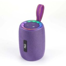 Enceinte Bluetooth Portable Sans Fil Extérieur Rouge Avec Lumières Led Violet Yonis