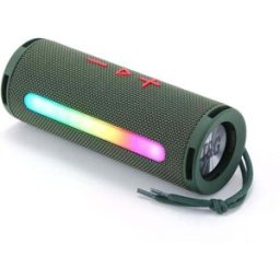 Enceinte Bluetooth Portable 3d Stéréo Subwoofer Avec Lumière Rgb Support Fm Tf Card Vert Yonis