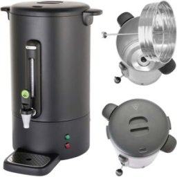 Cafetière Percolateur Avec Robinet Anti-goutte, Noire, Concept Line, 13 L - Hendi 211489