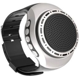 Mini Enceinte Bluetooth Rouge Design Montre Avec Effets Lumineux Et Selfie Argent Yonis