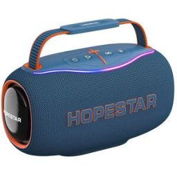 Enceinte Bluetooth Portable Étanche 80 W 8800 Mah À Led Multicolores Bleu Yonis
