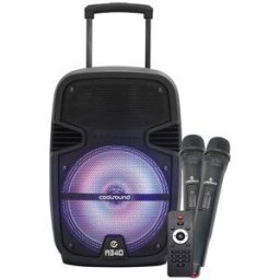 NONE Coolsound A340 Enceinte Bluetooth Amplifiée 35w 8" - Usb, Entrée Micro Jack 6,3 Mm - Éclairage Le
