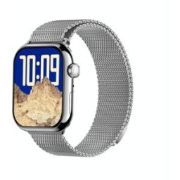 Montre Connectée Écran Couleur 2.04 Pouces Bluetooth Appels Acier Argenté Argent Yonis