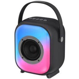 Enceinte Bluetooth Portable Puissante Avec Éclairage Rgb Et Batterie Longue Durée Noir Yonis