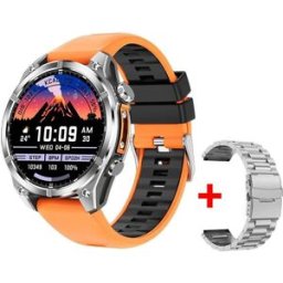 Montre Connectée Sport Écran Amoled 1.43' Étanche Autonomie 7 Jours Orange Yonis
