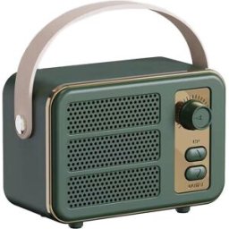 Mini Enceinte Bluetooth Verte Portable Son Stéréo Hifi Micro Intégré Réglage Volume Yonis