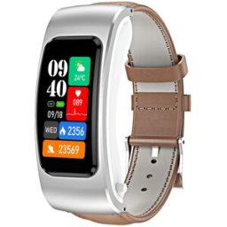 Montre Connectée Avec Écouteurs Amovibles Appels Bluetooth Résistante À L'eau Argent Yonis