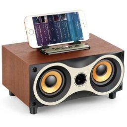 Enceinte Bluetooth Bois Stéréo Portable Subwoofer Radio Fm Haut-parleur Sans Fil Yonis