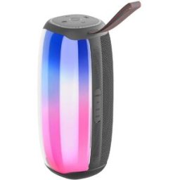 Enceinte Waterproof 10w Bluetooth 5.0 Portable Lumière Rgb Autonomie 6h Gris Yonis