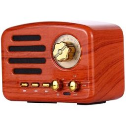 Mini Enceinte Bluetooth Retro Led Colorée Usb Fm Aux Son Puissant Ipx7 Yonis