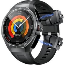 Montre Connectée Avec Écouteurs Bluetooth Écran Rond 1.53' Étanche Ip67 Noir Yonis