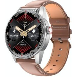 Montre Connectée 2 En 1 Avec Écouteurs Bluetooth Appels Et Suivi Cardiaque Ip68 Bracelet Cuir Marron Yonis