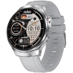 Montre Connectée Écran Couleur 1.46 Pouces Appels Bluetooth Suivi Cardiaque Argenté Argent Yonis
