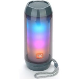 Enceinte Waterproof Bluetooth Led Autonomie 2h Radio Fm Tws Aux Mp3 Gris Yonis