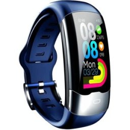 Bracelet Connecté Ip68 Écran Tft Hd Suivi Sommeil Oxygène Sanguin Bleu Yonis