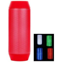 Enceinte Bluetooth Portable Avec Led Micro Et Compatibilité Universelle Rouge Yonis
