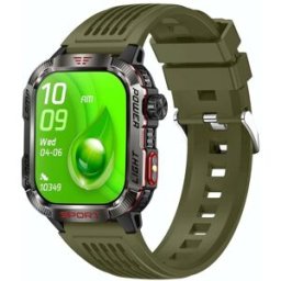 Montre Connectée Étanche Écran Ips 2.01' Détection Cardiaque Et Sommeil Vert Yonis